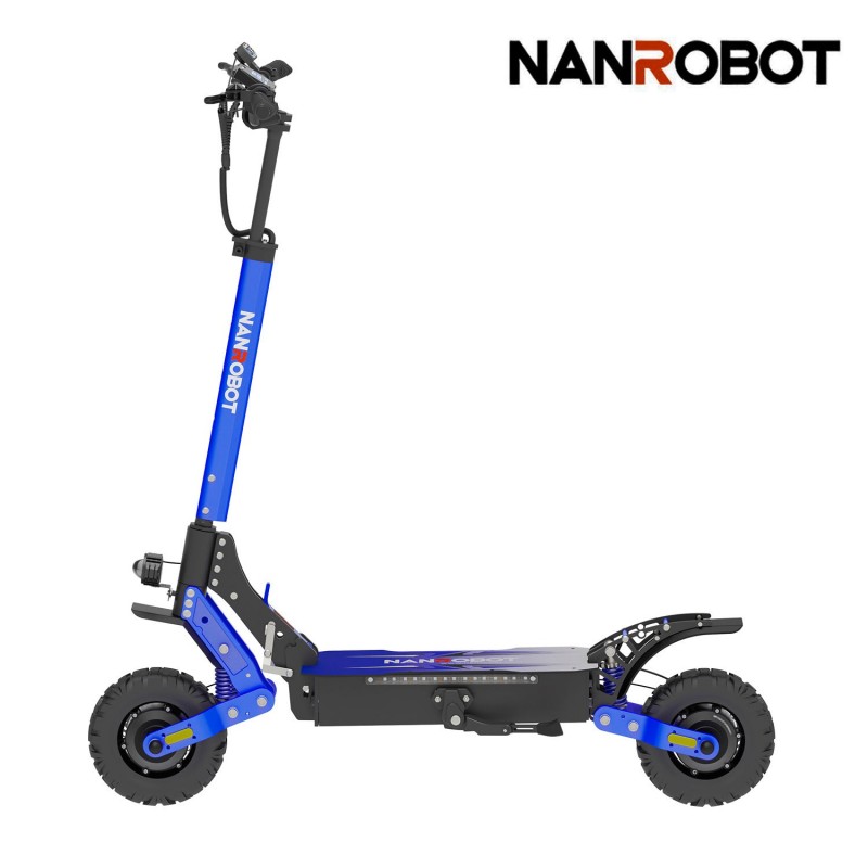 NANROBOT D4+MAX 2400W Dual Motor Electric Scooter, 68KM/H Top Speed, 64KM Range, 10-Inch Off-Road Tires, Hydraulic Brakes