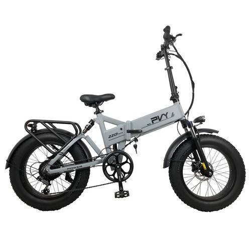 PVY Z20 Plus 1000W Folding Electric Bike 20*4.0 Fat Tire 48V 16.5Ah Battery 80-120km Range Shimano 7-Speed Shifter Lockable Suspension Fork and Rear S