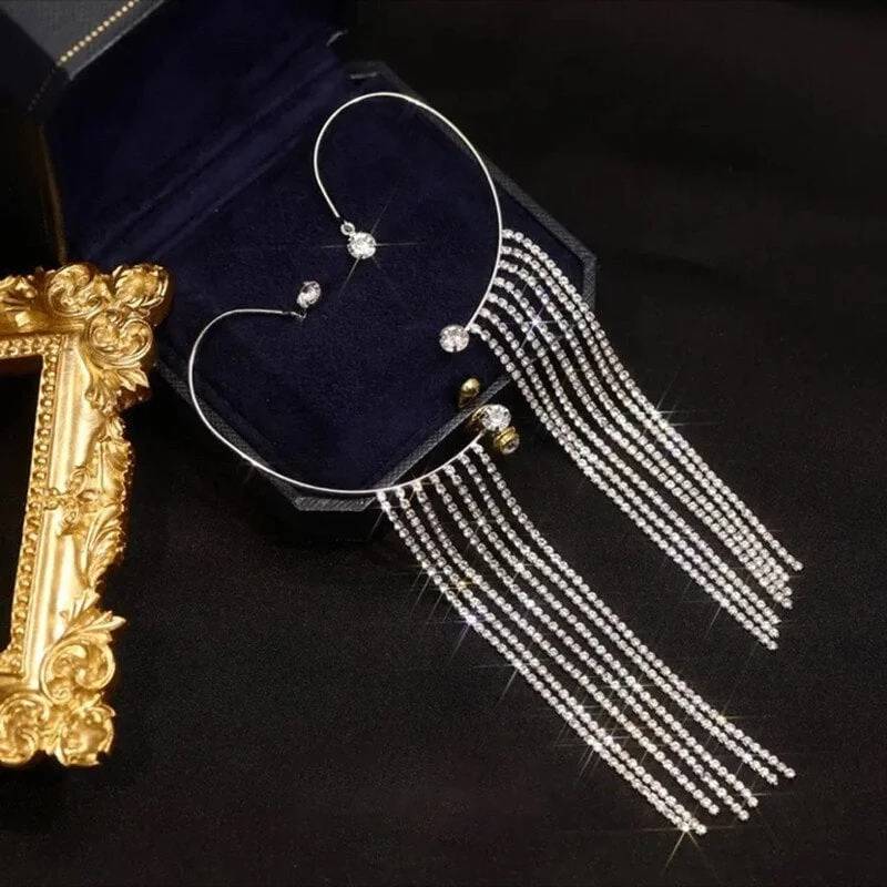 Sparkling Tassel Earrings