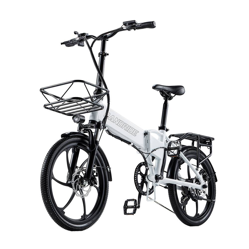 [EU DIRECT] RANDRIDE YA20 2025 Version Foldable Electric Bike for Adults, 48V 12.8AH 350W E-Bike with 20*1.95 Inch Tires, 40KM Range City Commuter Ele
