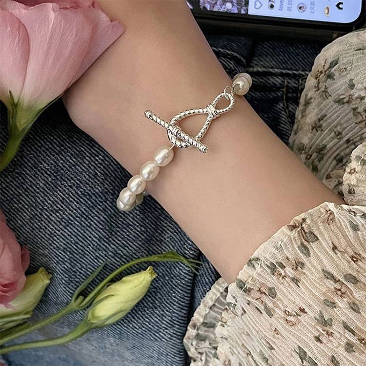 925 Sterling Silver Retro Open Bracelet Handpiece16