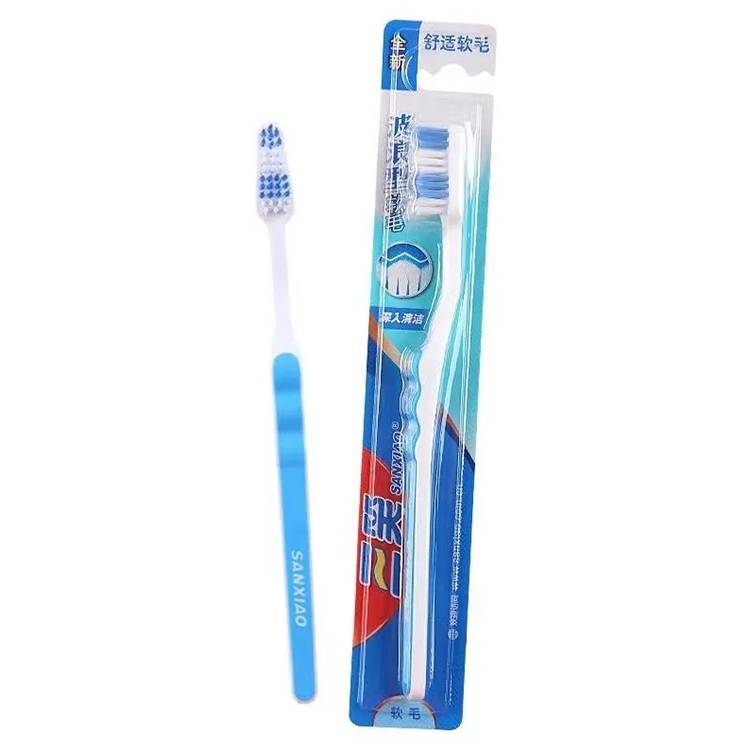 Sanxiao Deep Cleansing Soft Hair Toothbrush 1/Card Color Random