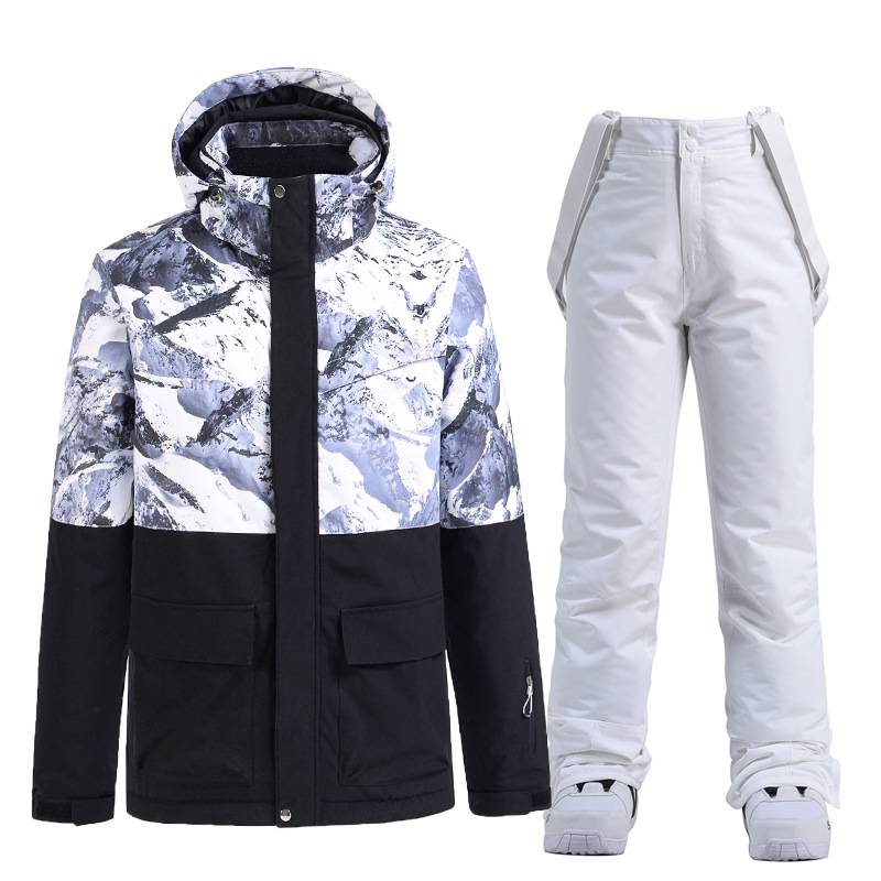 Thickened Winter Outdoor Women&#039;s Snowboarding Suit - Warm Ski Clothes