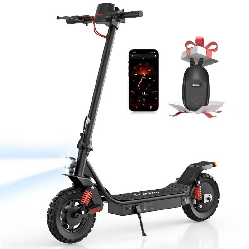 iScooter i10 Pro Electric Scooter 800W Motor 48V 15Ah Lithium Battery 10 Inch Tires with App Control E-Scooter
