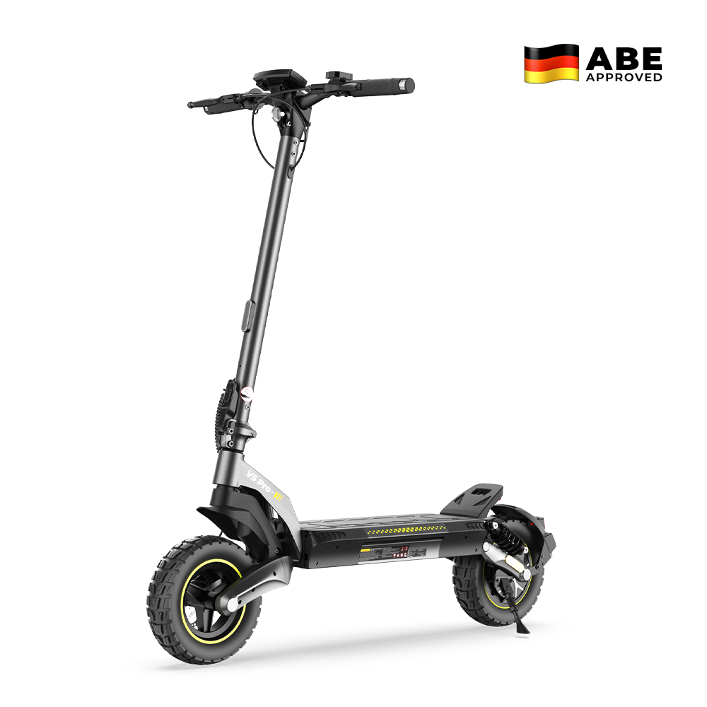 [2026 New] iScooter V5 Pro Electric Scooter,1000W Max Motor,48V 12.5AhBattery,10 inch Off-Roao Tubeless Tires，50km/h Max Speed，60-70km Range，150kg Max