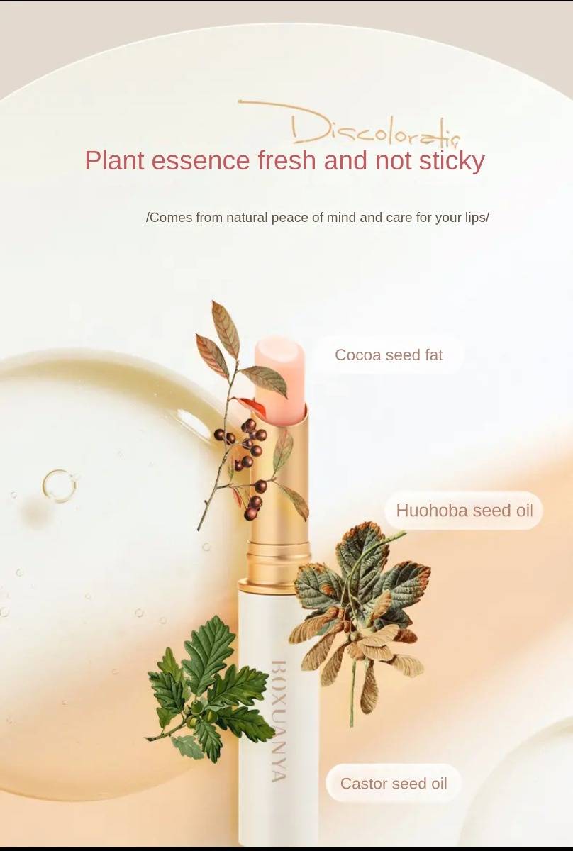 Thousands of warm color-changing lipstick lipstick, moisturizing and nourishing, non-staining, vegetarian white