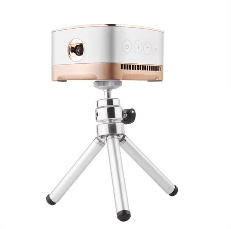 P07-D Mini 50 Lumens Android LED Bluetooth Projector with Remote Control Supports Micro SD &amp; Micro USB &amp; WiFi &amp; Audio Out