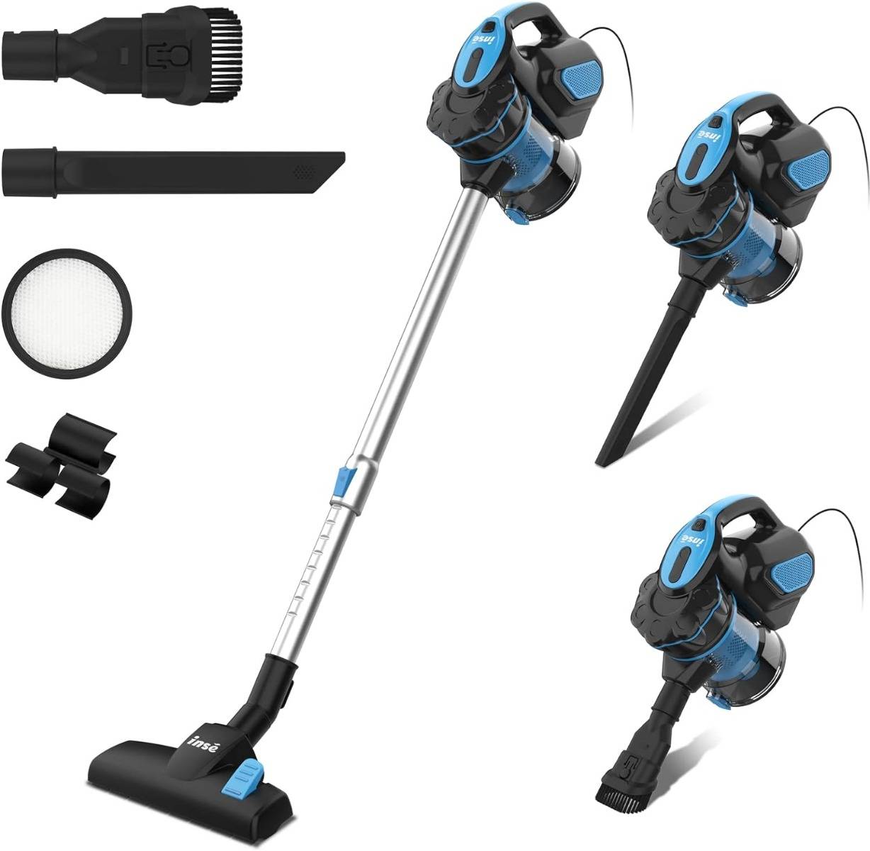 INSE I5 Stick Corded Vacuum Cleaner Powerful INSE Corded Stick Vacuum Cleaner for Home Pet Hair