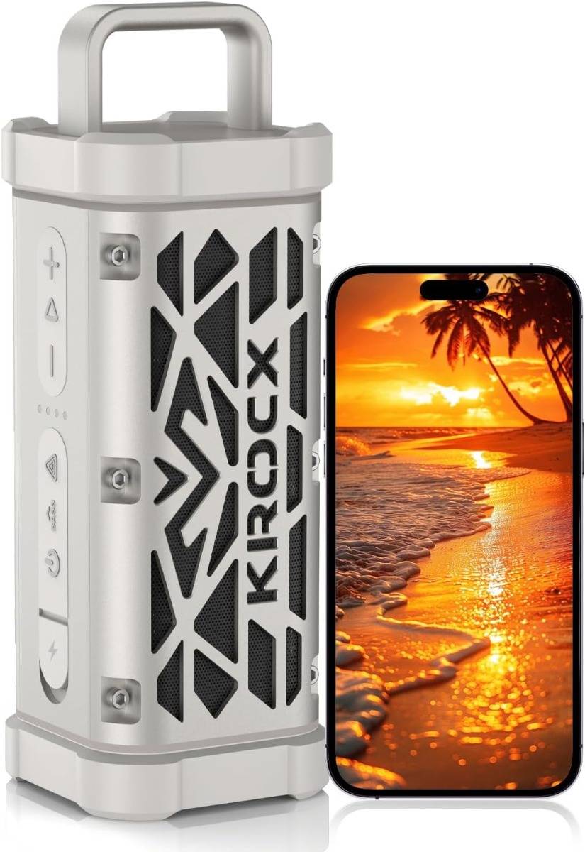TRAVOR Magnetic Bluetooth Speaker, 45W Portable Aluminum Speaker, IP68 Waterproof, Suitable for Garden, Camping, and RV Outdoor Scenes, Supports Stere