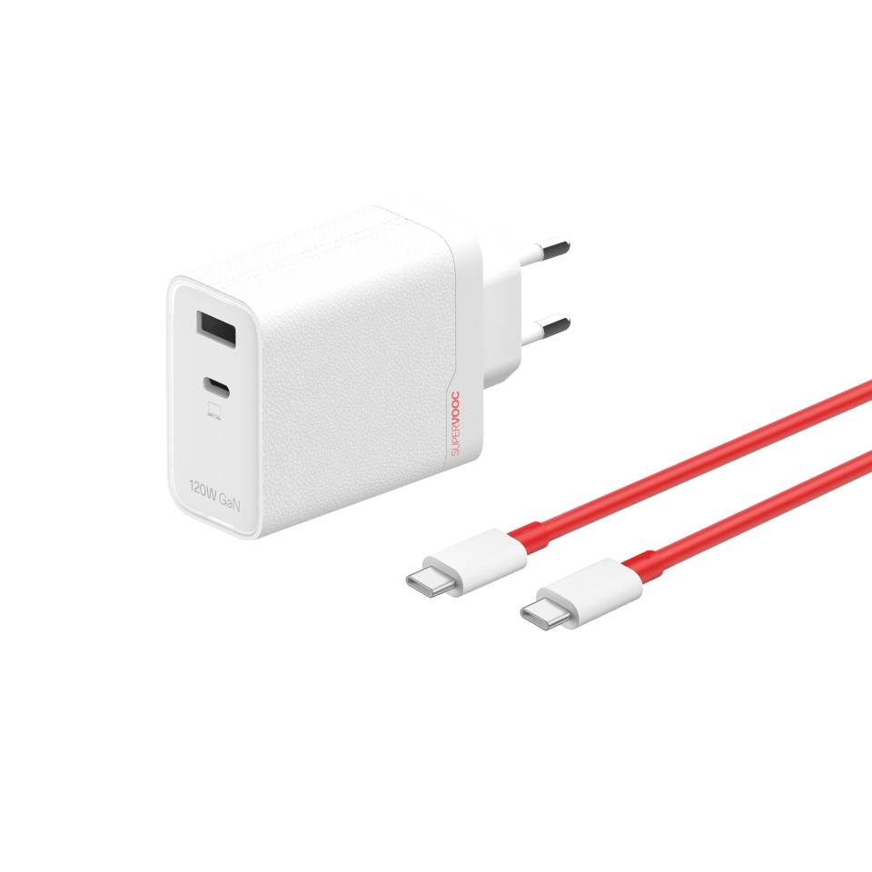 Original OnePlus SUPERVOOC 120W Dual Ports GaN Power Adapter Kit
