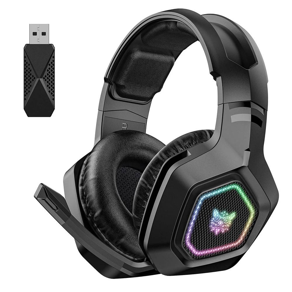 ONIKUMA B100 Headphone 2.4GHz Ultra-Low Latency Gaming Headset Wireless Headphone Noise Cancelling Headphones With Mic for PC