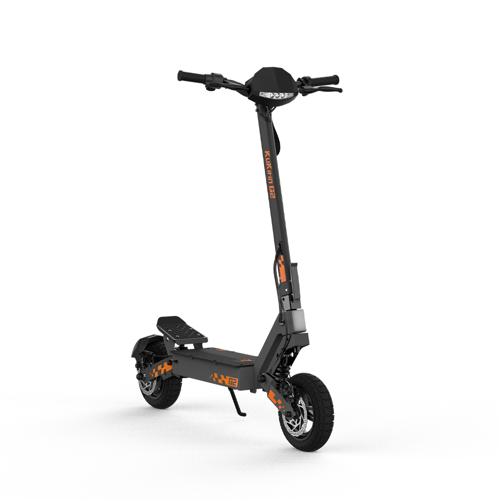 Kukirin G2 Foldable Electric Scooter 2026 Upgrade 800W Motor 48V 15.6Ah Battery 10-inch Tire 45km/h Max Speed 55km Range Touchscreen Display Disc Brak