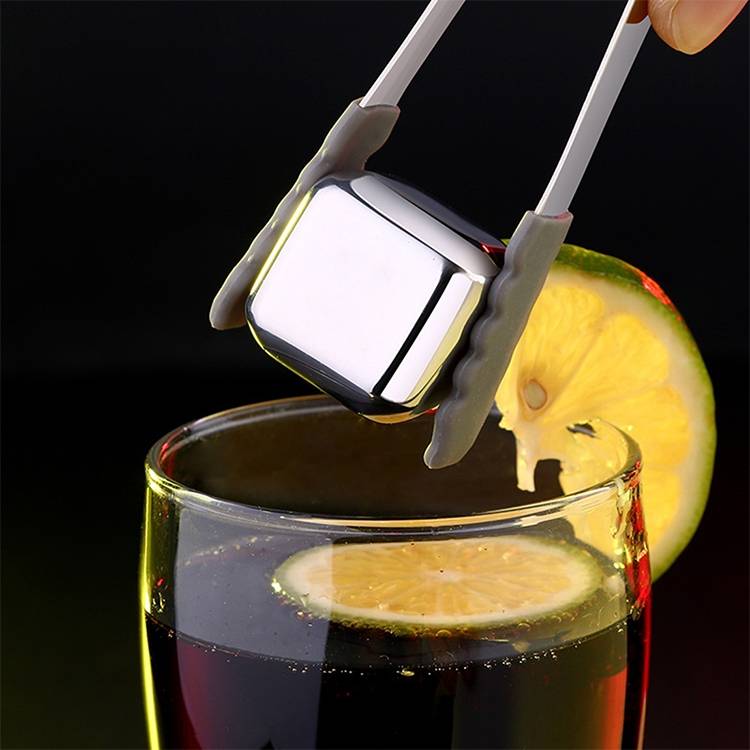 Stainless steel ice cubes, ice granules, red wine whiskey ice cubes