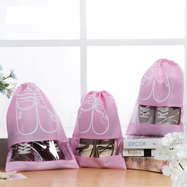 Dust proof shoe cover, non-woven drawstring strap, shoe storage bag