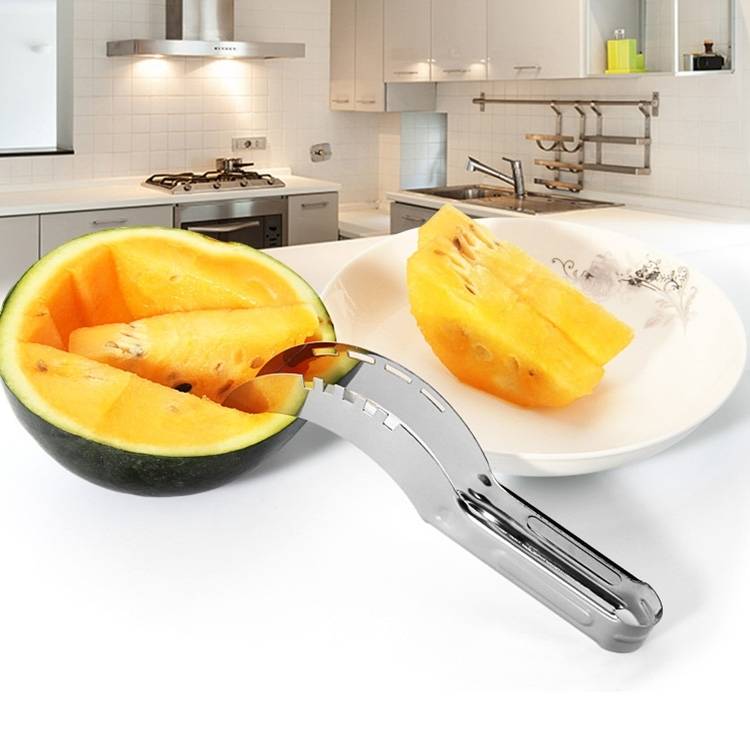 Creative stainless steel cantaloupe and watermelon fruit slicer