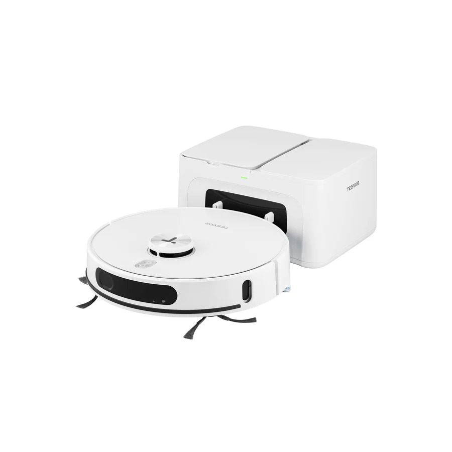 Tesvor S8 MAX Robot Vacuum and Mop 3-in-1, 8000Pa Powerful Suction Robot, LiDAR Navigation, 240-Min Runtime, App/Alexa Control, 2.5L Self-Emptying Sta