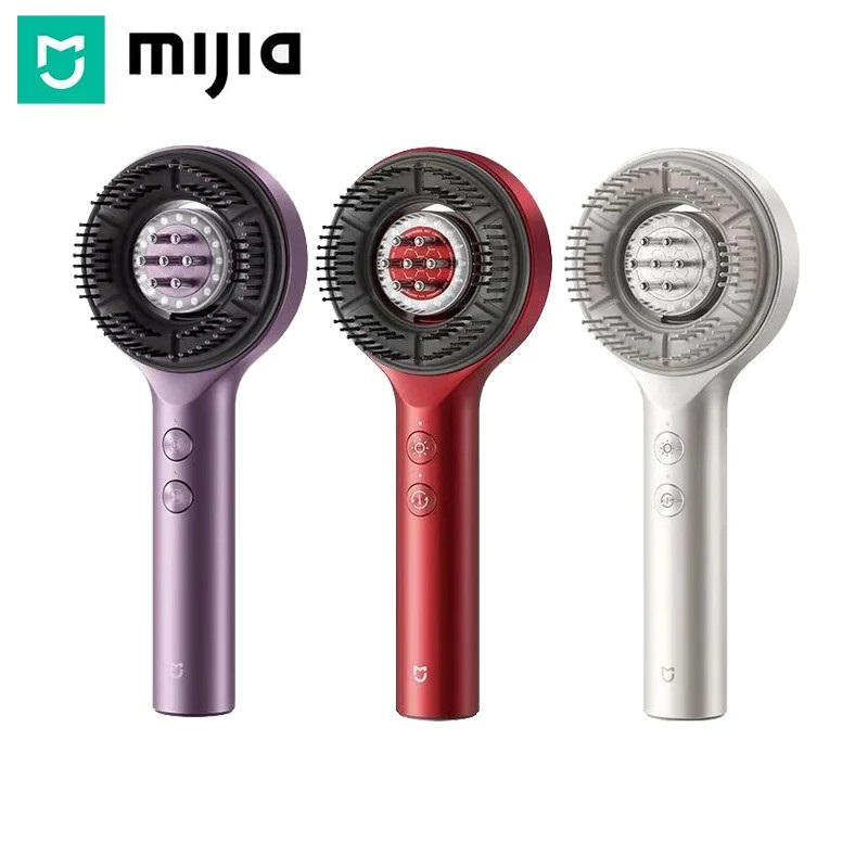 Mijia Smart Head Massage Comb with Graphene and Red Light Dual-Effect Heating for Comfortable Kneading Massage IPX7 Waterproof