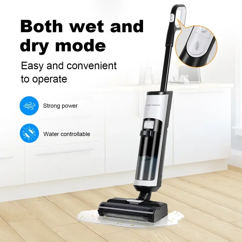 LIECTROUX  i7 Pro Cordless Wet &amp; Dry Vacuum Cleaner – 14000Pa Powerful Suction, 200W Motor, 40-Min Runtime, 90s Self-Cleaning
