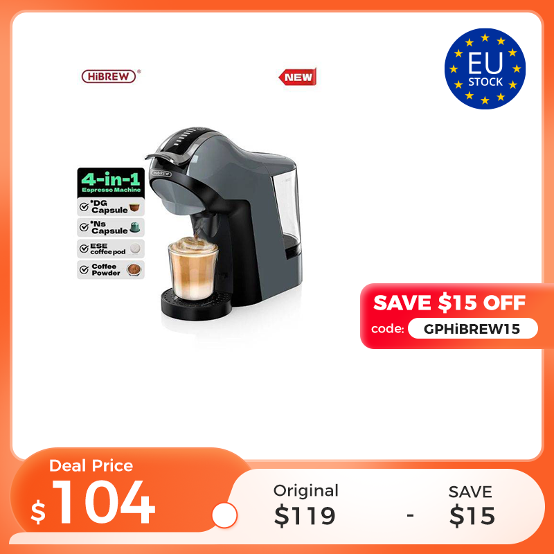 HiBREW 4-in-1 Multiple Capsules Coffee Machine Cold & Hot Brewing Coffee Maker H17