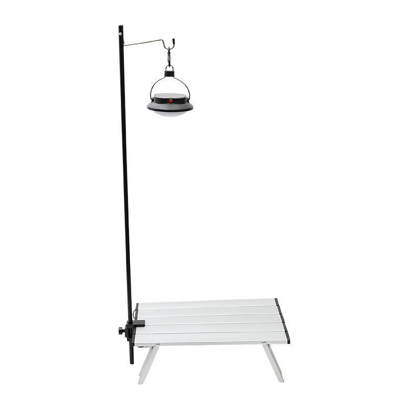 Outdoor ultra-light aluminum folding mini light stand tri-fold portable camping picnic table fixed small light pole