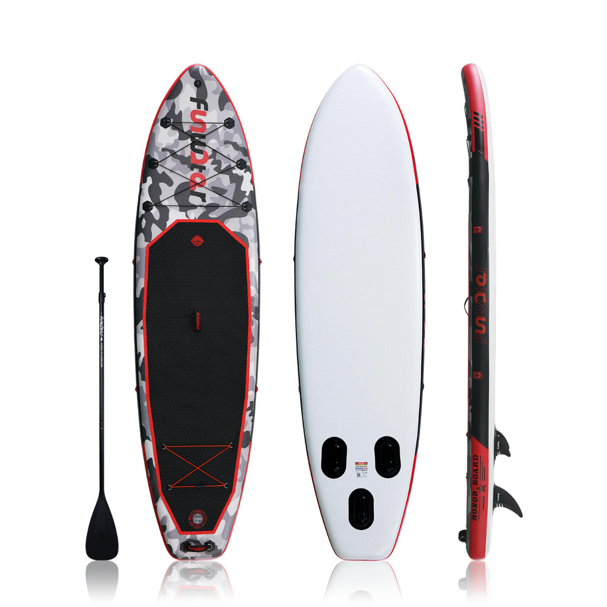 FunWater Honor Inflatable Stand Up Paddle Board 10.8'' Long 33' Wide 6' Thick