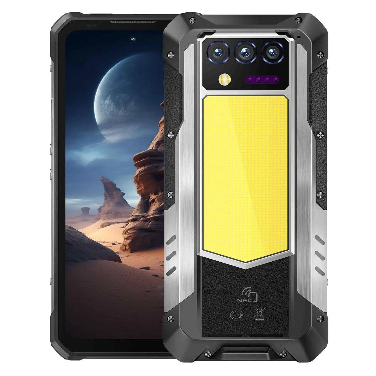 OUKITEL WP100 Titan 5G Rugged Phone 16GB+512GB 33000mAh 66W Charging 200MP 6.8'' Android 14 Projector Camping Light Smartphone