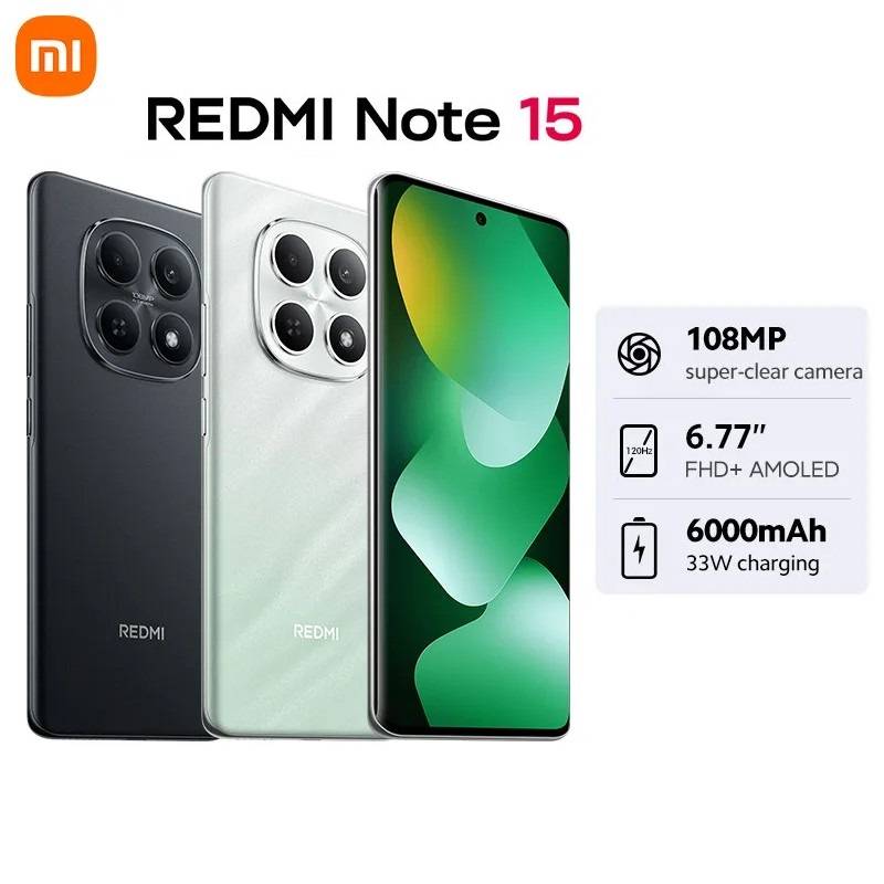 Global Version Xiaomi Redmi Note 15 4G Smartphone support NFC
