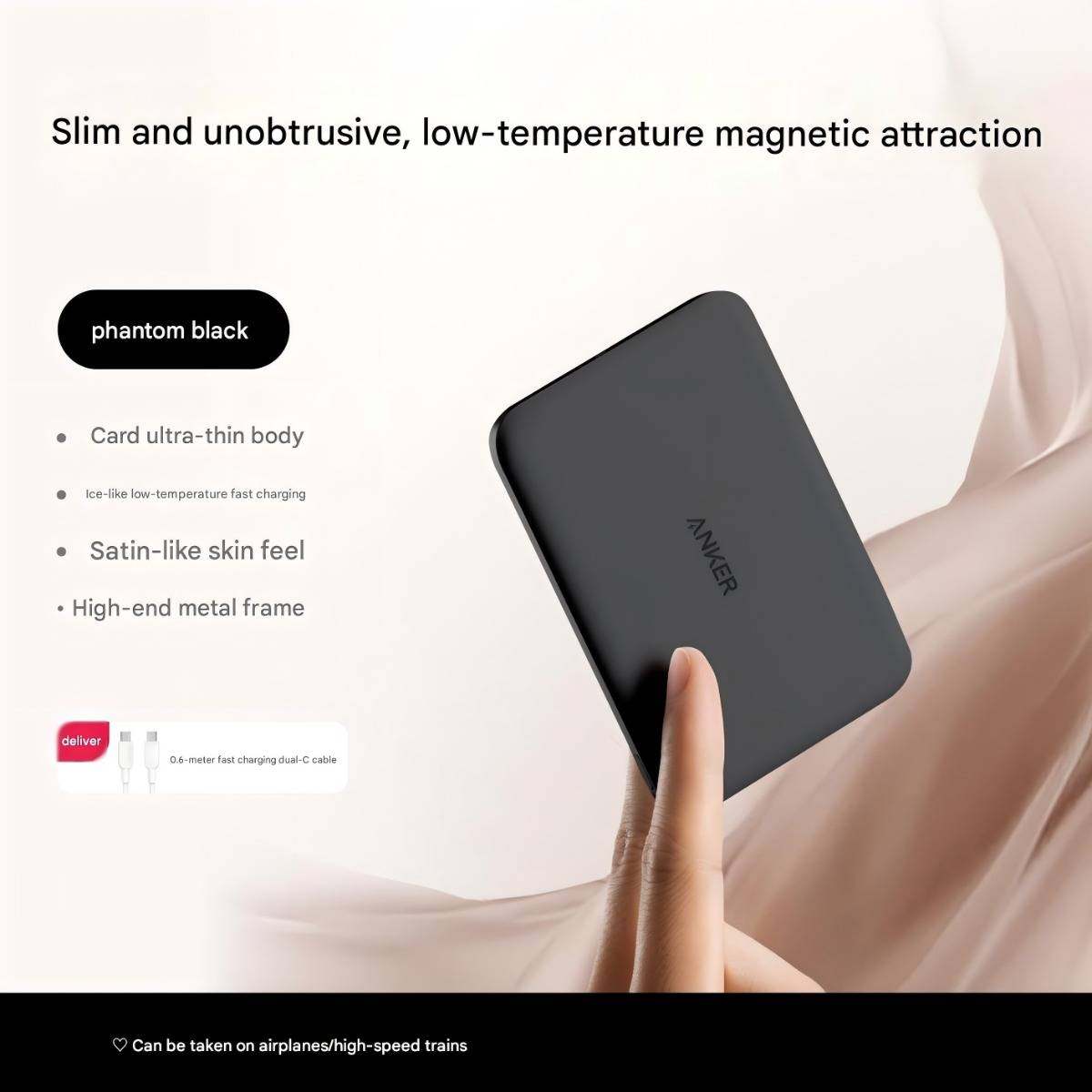 Anker Ultra-thin Magnetic Power Bank (10000mAh) Compatible with iPhone 17