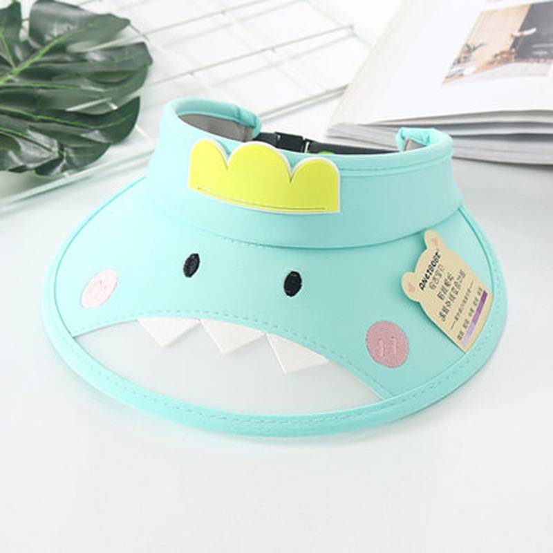 Children&#039;s anti-UV empty top sun hat summer travel boys and girls baby thin section big eaves sun protection sun hat