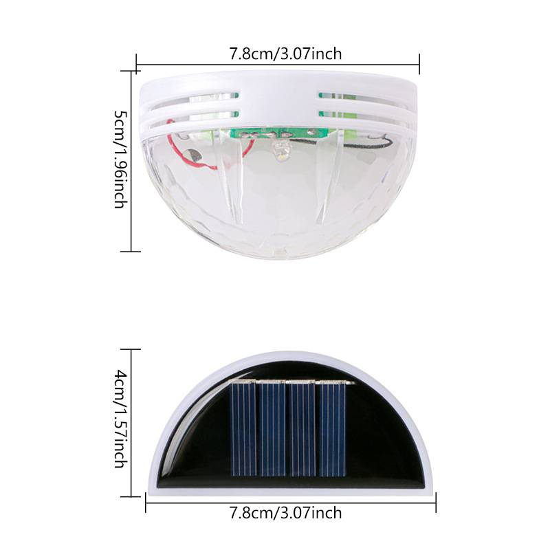 New outdoor solar water drop wall lamp semicircle railing lamp fence wall stair lamp guardrail courtyard wall household