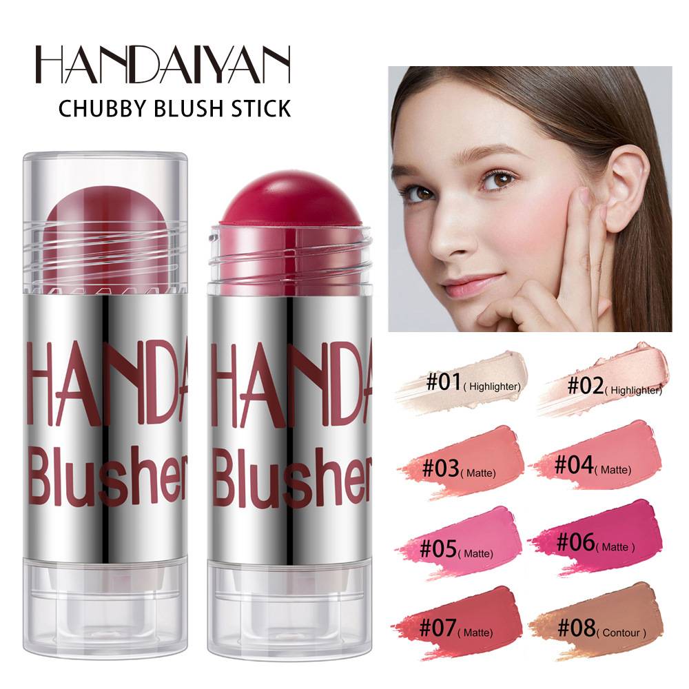 Moisturizing rouge pen solid paste small fat crayon blush stick wholesale