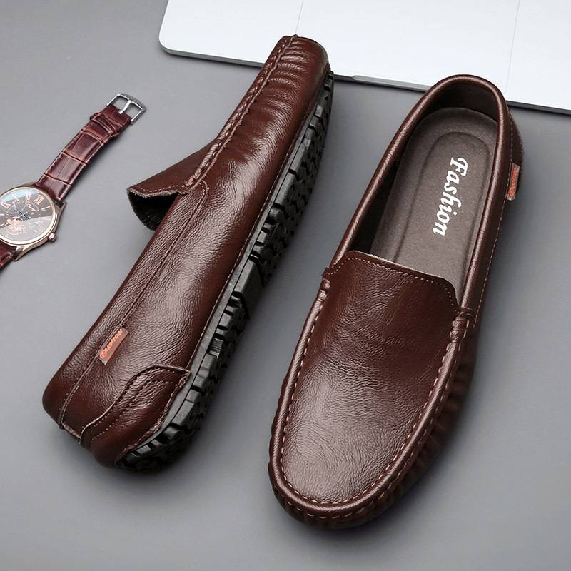 Cross-border live broadcast explosive Doudou shoes cross-border large size lazy driving shoes British casual shoes new summer men&#039;s shoes