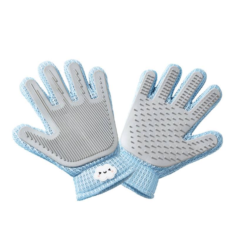 OEM ODM Hoopet Multifunctional Hair Remover Pet Dog Cat Bath Brush Grooming Glove