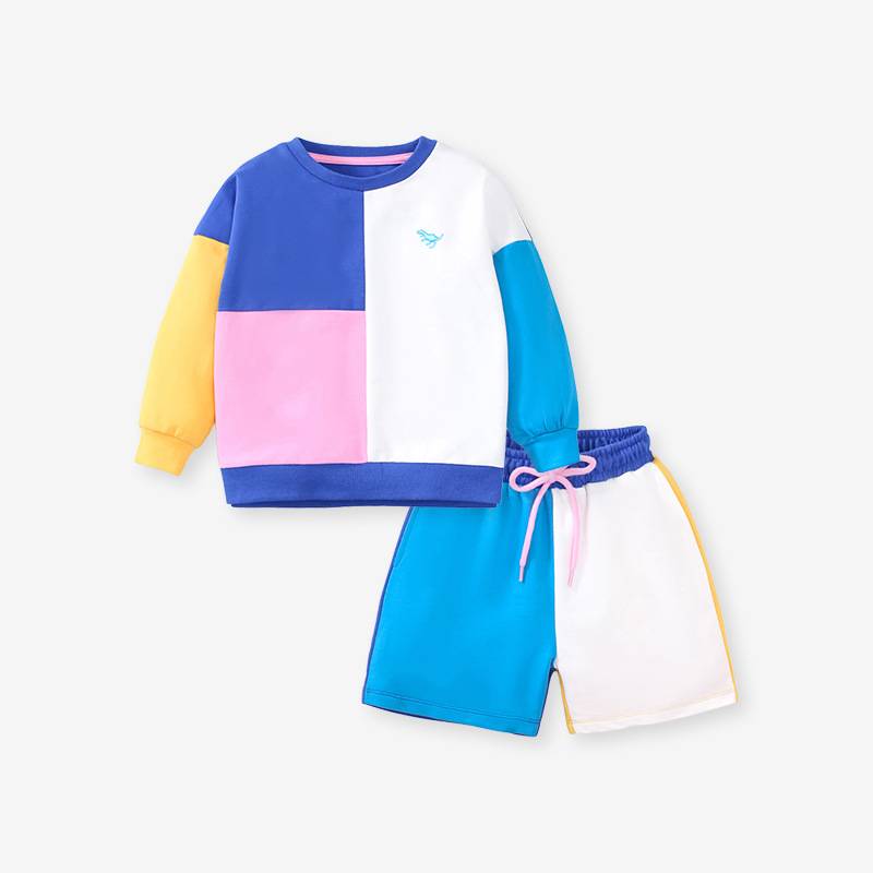 Little maven autumn new boy&#039;s sweater suit long-sleeved pullover suit children&#039;s cotton two-piece suit
