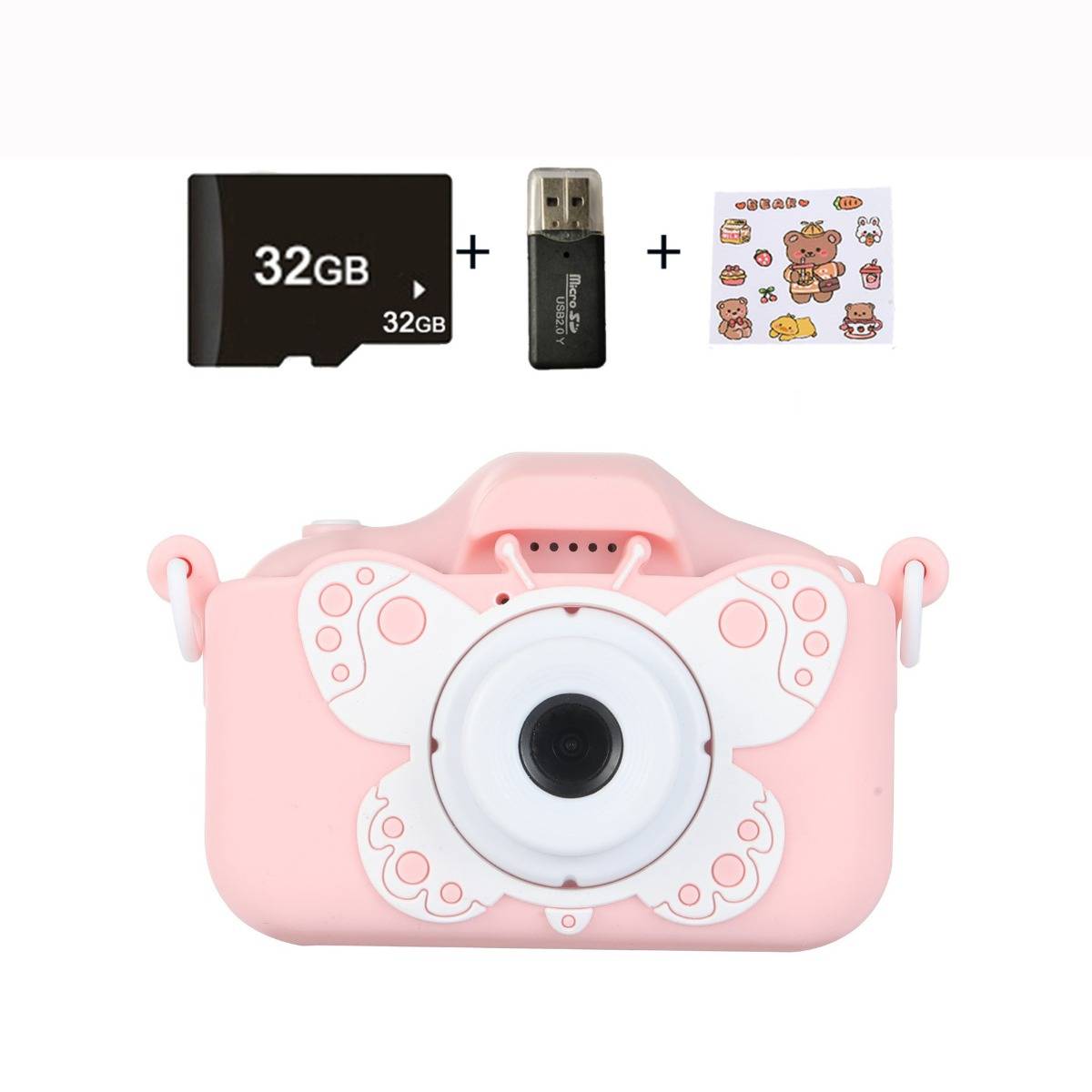 Mini children&#039;s camera, photography, video recording, digital camera, high-definition butterfly