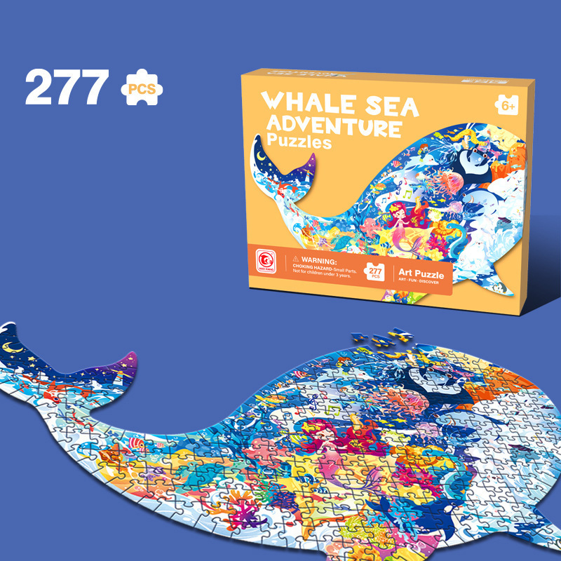 Interesting large pieces of paper irregular children&#039;s toys 100 jigsaw puzzle toys manufacturers supply kindergarten gifts wholesale