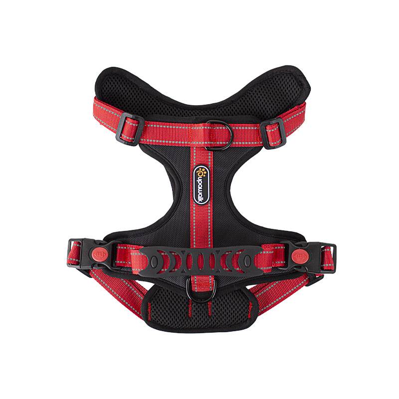 Cross-border new pet chest and back strap reflective explosion-proof punch leash undershirt type dog leash anti-breakaway dog chest and back wholesale