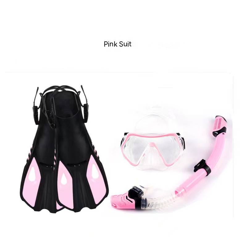 Outdoor sports diving mask snorkel adjustment fins fins three-piece set snorkeling three-treasure set diving goggles