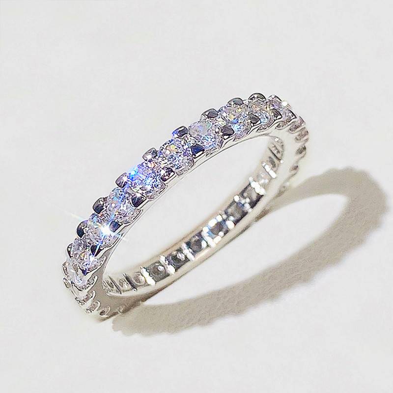 Stars for women&#039;s rings Group set with imitation zircon rings Light luxury fashion ring