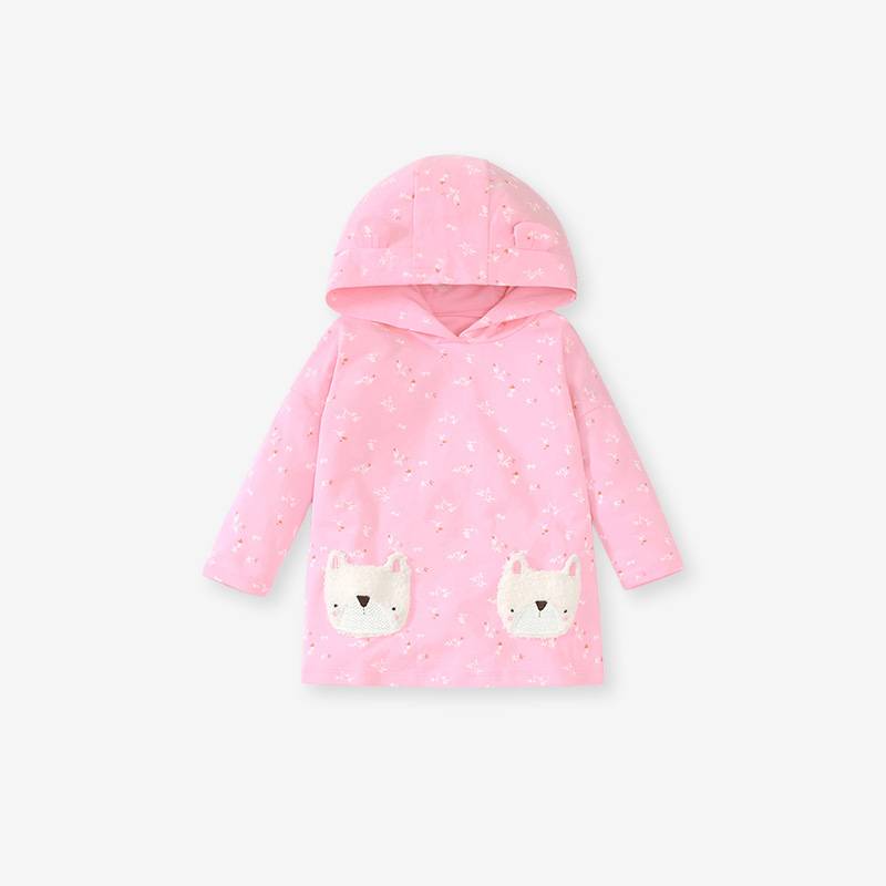 Little maven girls sweater suit long-sleeved hooded children&#039;s suit European and American girls sweater trousers suit