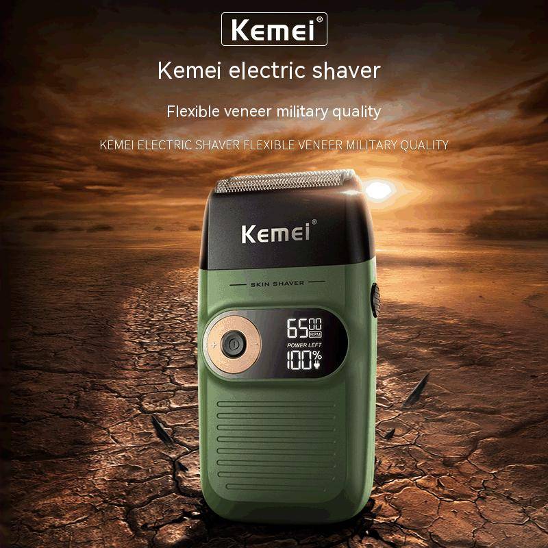 Kemei electric men&#039;s shaver KM-2026 lithium battery LCD digital display double reciprocating shaver