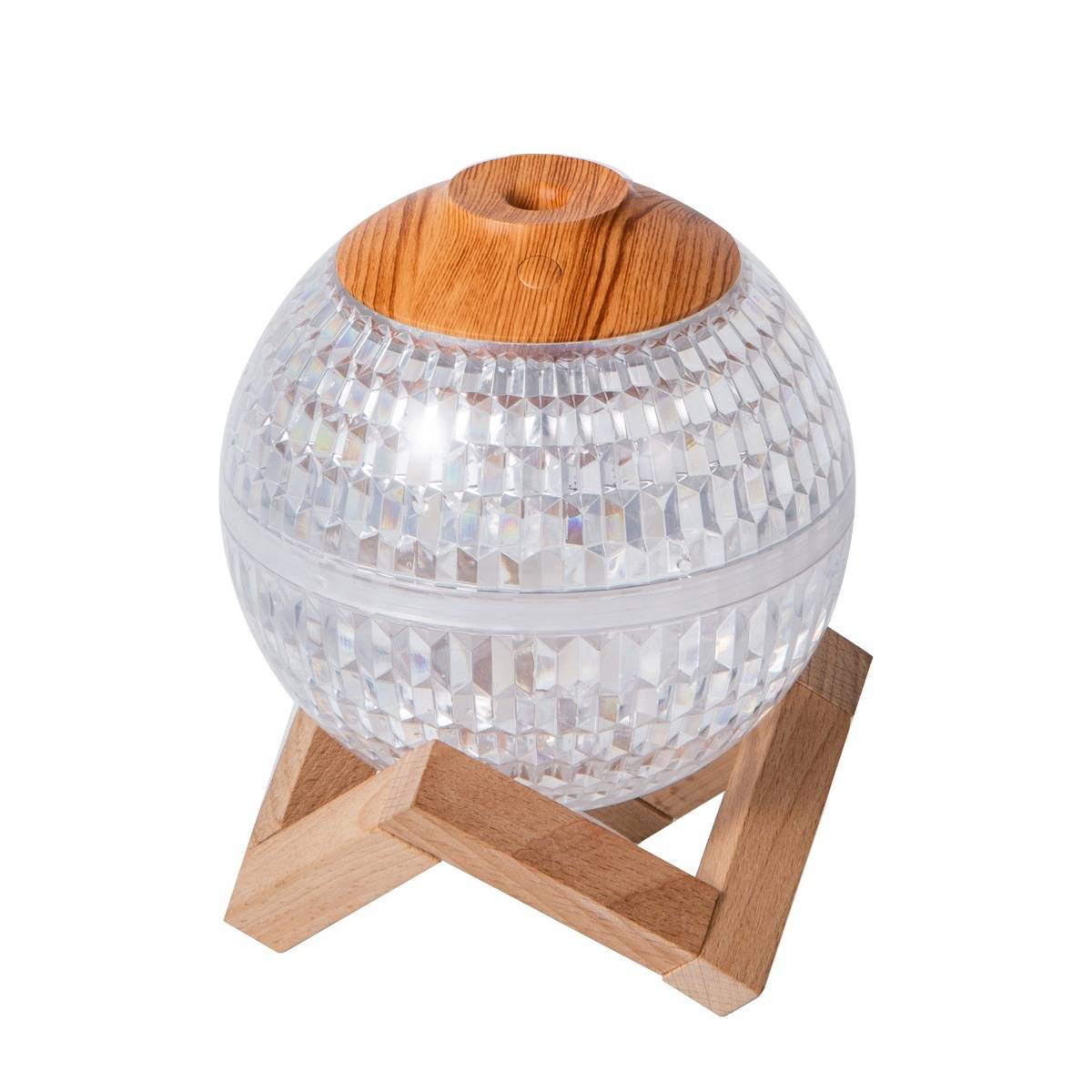 Cross-border new product colorful night light crystal ball humidifier small household desktop ultrasonic large fog humidifier
