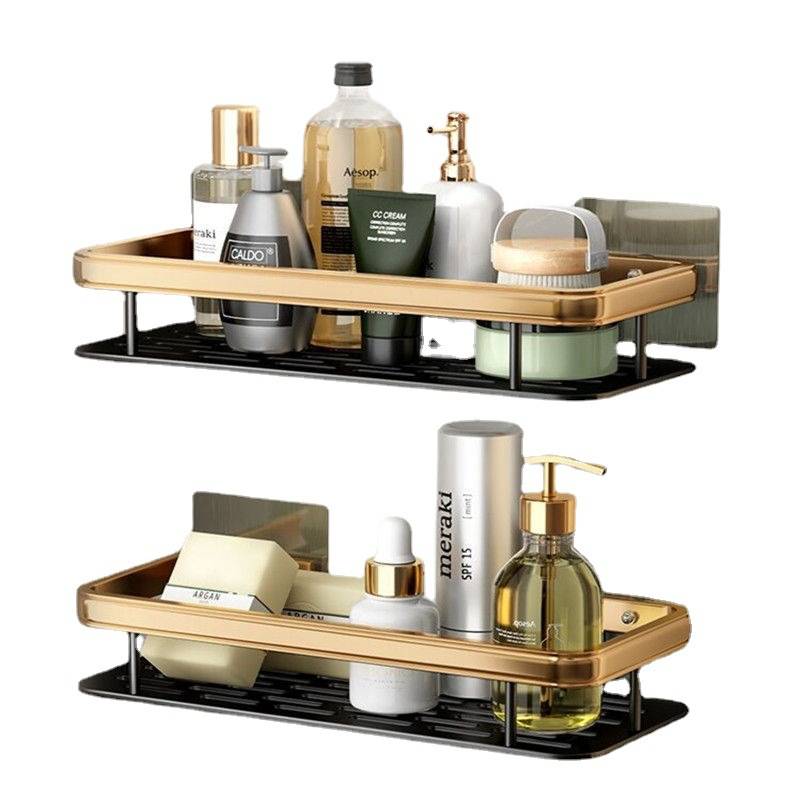 No-punch bathroom shelves bathroom shelf toilet washroom sink supplies wall mounted wall storage racks
