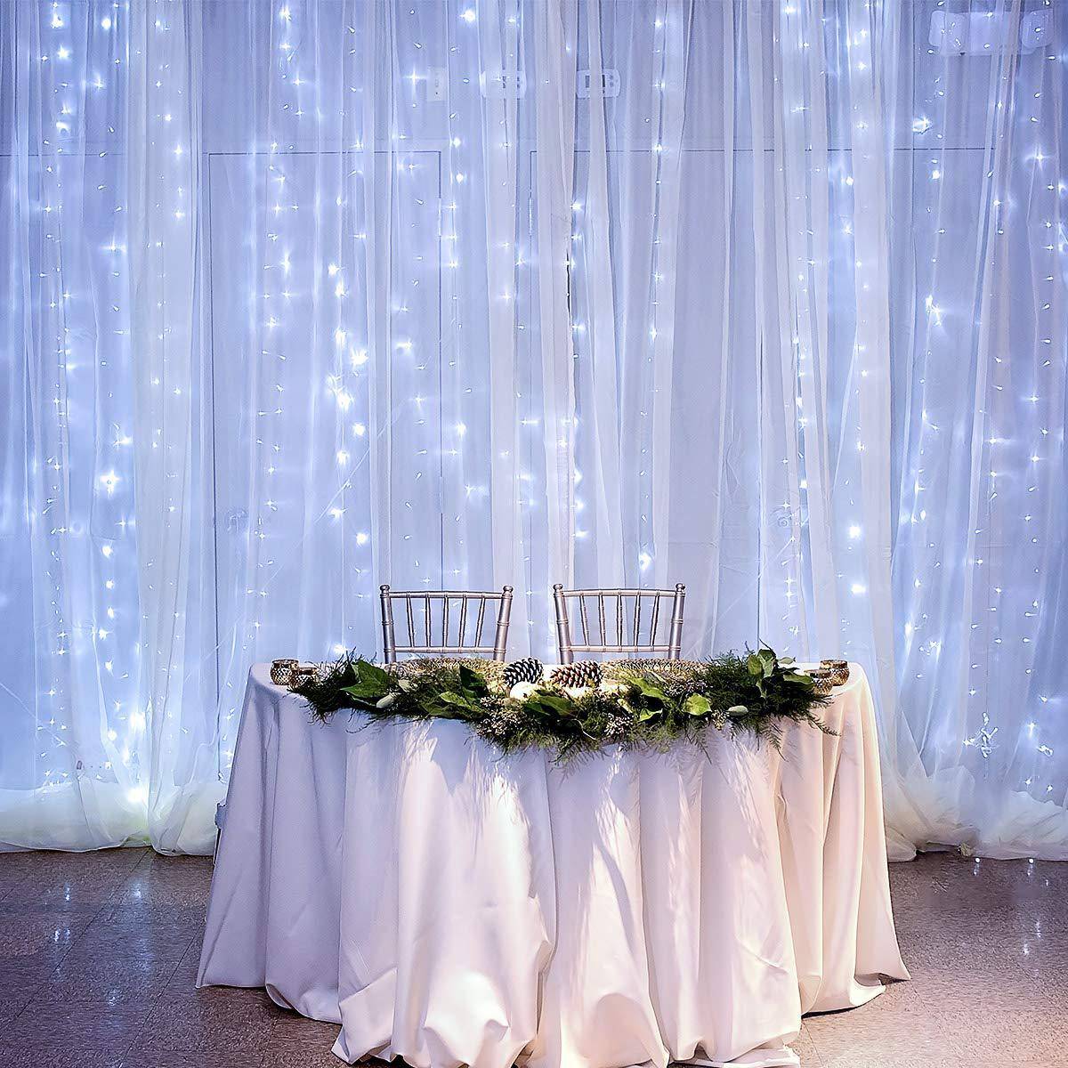 LED3*3 curtain Christmas lights string ice strip lights decoration outdoor balcony anchor background layout bedroom atmosphere light