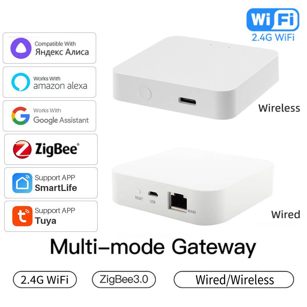 Tuya gateway wireless remote remote control smart home automatic wired smart zigbee bluetooth Multimode Gateway