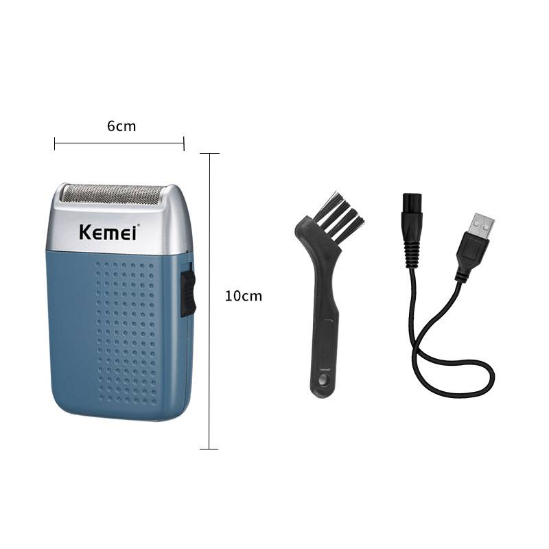 Kemei KM-5855 Men&#039;s Electric Razor USB Reciprocating Floating Veneer Beard Razor