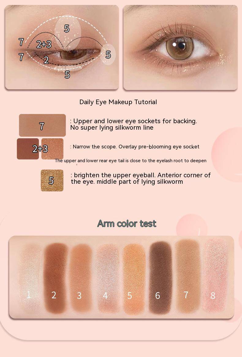 JellyBubble Jelly Bubble Earth Color 8°C Milk Bubble Eyeshadow New Peach Milk Bubble Eyeshadow Palette ins Parity