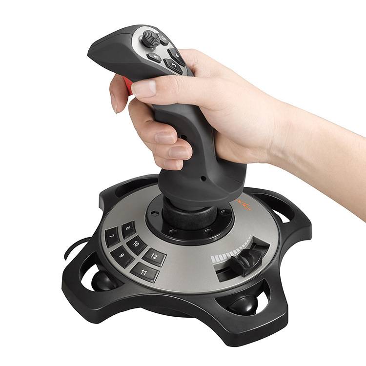 PXN-2113 PC Computer Flight Simulator Joystick Gamepad One-handed Flight Simulator Joystick