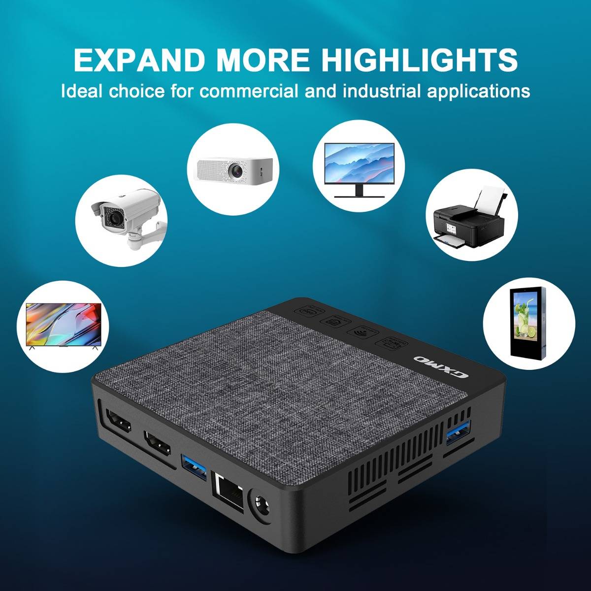 GXMO N42 Mini PC Windows 11, Intel Celeron N4020C Intel UHD Graphics, 6GB DDR4 64GB SSD, 2.4G &amp; 5.8G WiFi, 1000 Mbps LAN - EU