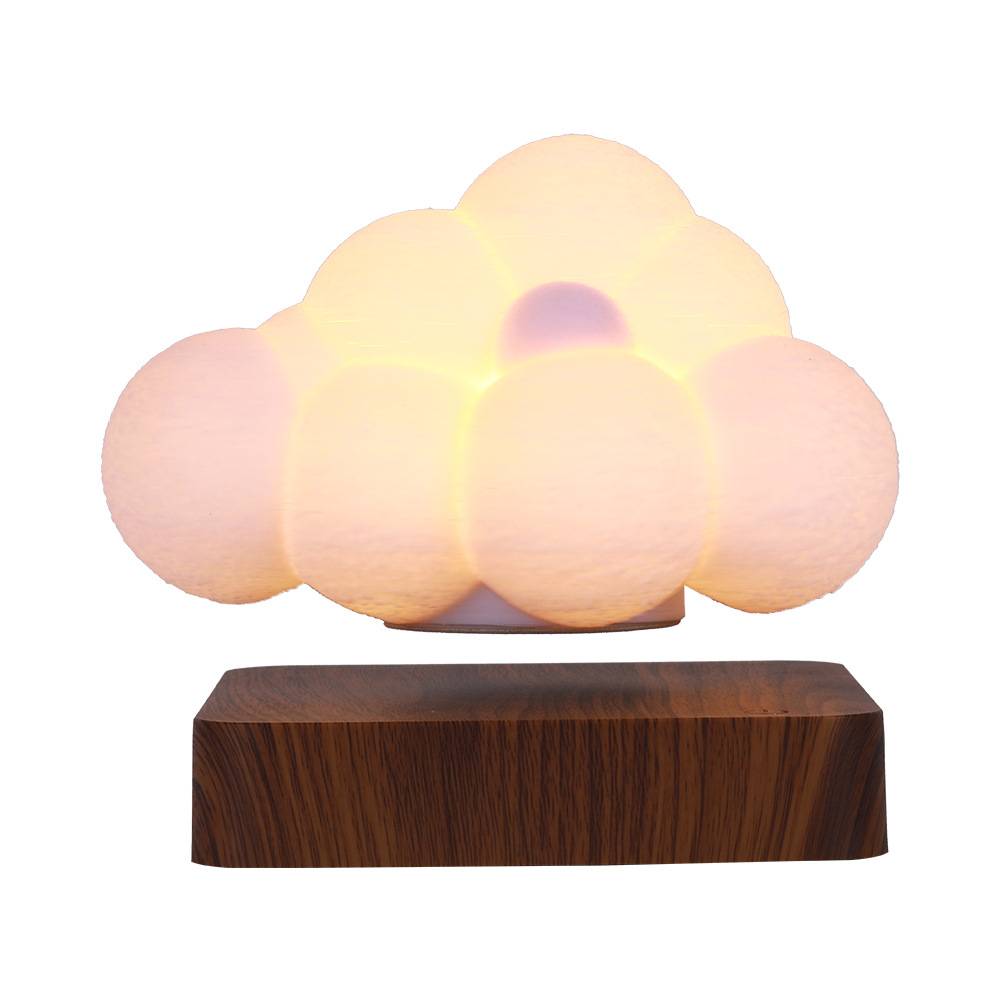 Magnetic levitation cloud lamp, bedroom atmosphere lamp, study tabletop decoration, romantic birthday gift boyfriend and girlfriend
